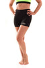 Ladies fitted shorts, 87% Polyester, 13% Elastane